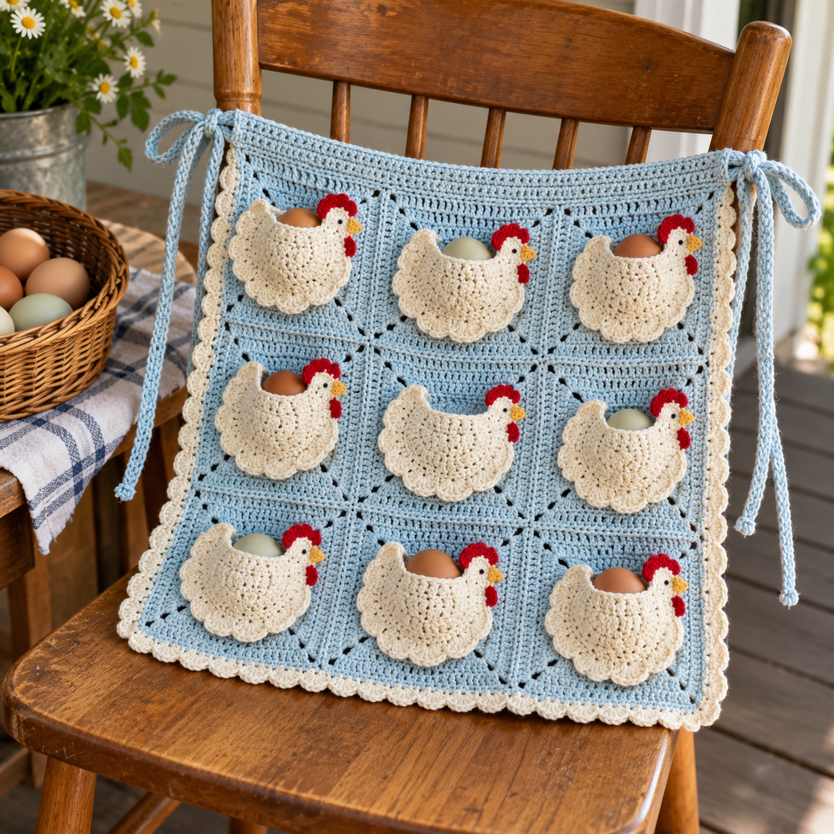 Egg Pocket Chicken Apron