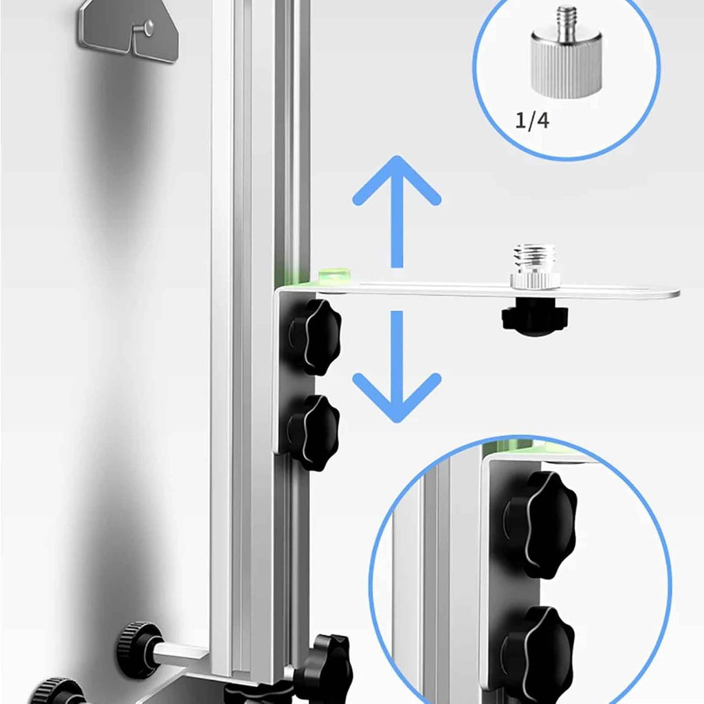 Universal Adjustable Wall Mount Bracket – Laser Level Holder for Vertical and Horizontal Installation on Wall or Ceiling