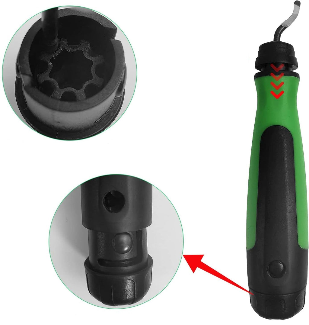 Copper Pipe Burr Chamfering Tool – Air Conditioning Tube Deburring Reaming Knife for 1/4" to 1-5/8" Tubing Repair