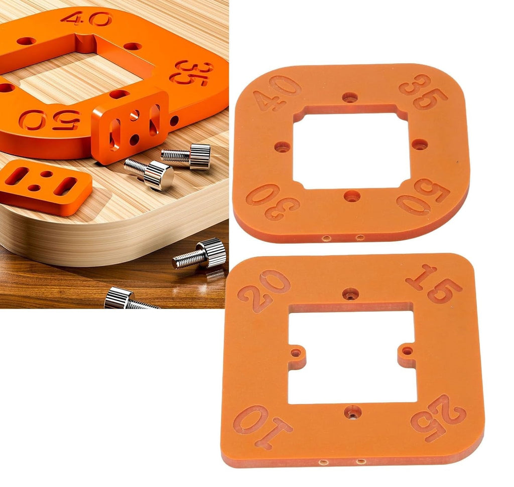 Woodworking Router Corner Radius Template Jig – R10 to R50 Curved Milling Guide for Precision Routing Circular Corners ABS Tool
