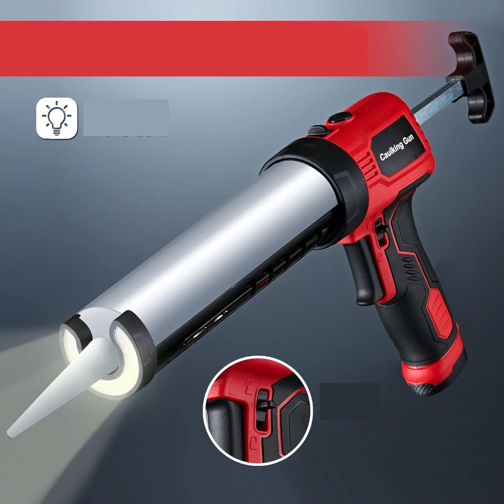 Wireless Electric Glue Gun with Four Speeds – 18V Battery Powered Caulking Tool for Doors Windows Craft Repair