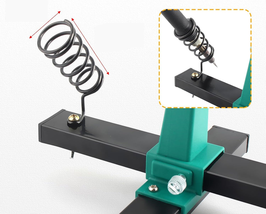 Adjustable PCB Holder 360° Rotation – Printed Circuit Board Soldering Clamp Stand Repair Tool 0-200/300MM