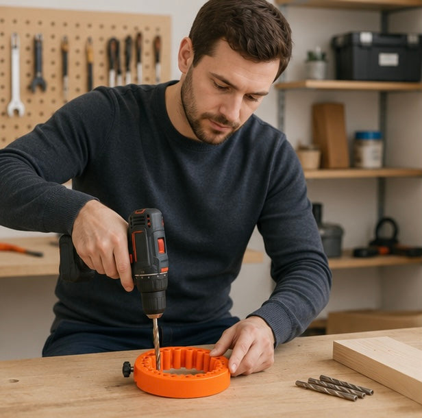 Portable Drill Bit Sharpener - Multi Size Grinder Tool for Power Drill Maintenance and Precision Abrasive Sharpening Tasks