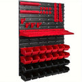 Wall-Mounted Tool Rack Set – 49-Pieces Heavy-Duty Storage System with Screwdriver, Wrench, and Socket Holders for Garage Organization