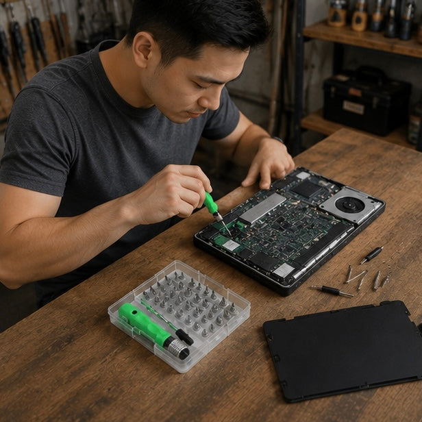 Precision Screwdriver Set - 32-in-1 Magnetic Repair Tool Kit with Torx Phillips Bits for Phone Watch Laptop and PC Maintenance
