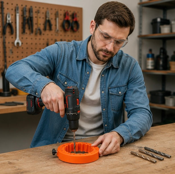 Portable Drill Bit Sharpener - Multi Size Grinder Tool for Power Drill Maintenance and Precision Abrasive Sharpening Tasks