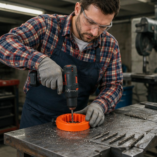 Portable Drill Bit Sharpener - Multi Size Grinder Tool for Power Drill Maintenance and Precision Abrasive Sharpening Tasks
