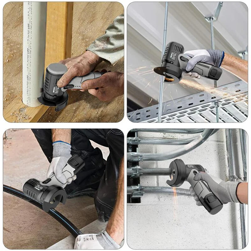 Mini Handheld Angle Grinder – 12V Cordless Lithium Tool for Effortless Polishing, Precision Cutting, and Portable DIY Projects