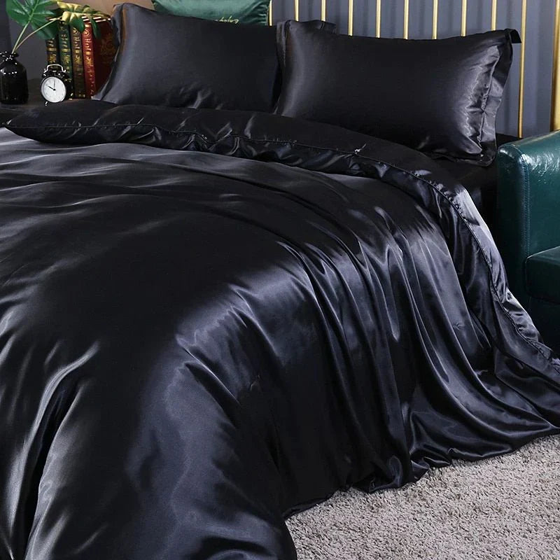 kaatw | Elegant Satin Silk Bedding Set - Luxurious Comfort for Every Night