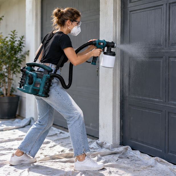 Electric Paint Sprayer – 900ml High-Power 800W  Spray Gun with Easy-Clean Design for Home Interior, Exterior, Furniture and DIY Painting