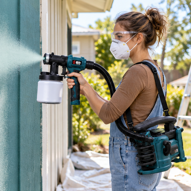 Electric Paint Sprayer – 900ml High-Power 800W  Spray Gun with Easy-Clean Design for Home Interior, Exterior, Furniture and DIY Painting