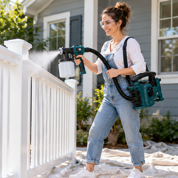 Electric Paint Sprayer – 900ml High-Power 800W  Spray Gun with Easy-Clean Design for Home Interior, Exterior, Furniture and DIY Painting
