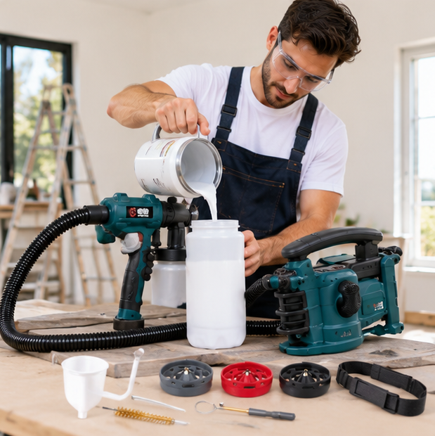 Electric Paint Sprayer – 900ml High-Power 800W  Spray Gun with Easy-Clean Design for Home Interior, Exterior, Furniture and DIY Painting