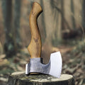 Japanese Forged DC53 Steel Survival Axe – High Hardness Logging Tool, Tactical Hand Axe for Camping, Home Use & Forest Adventures