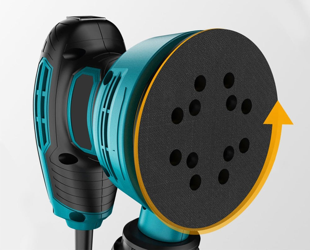 Electric Orbital Sander – 300W 6 Speed 125mm Polisher for Wood Metal Wall Sanding and Car Detailing