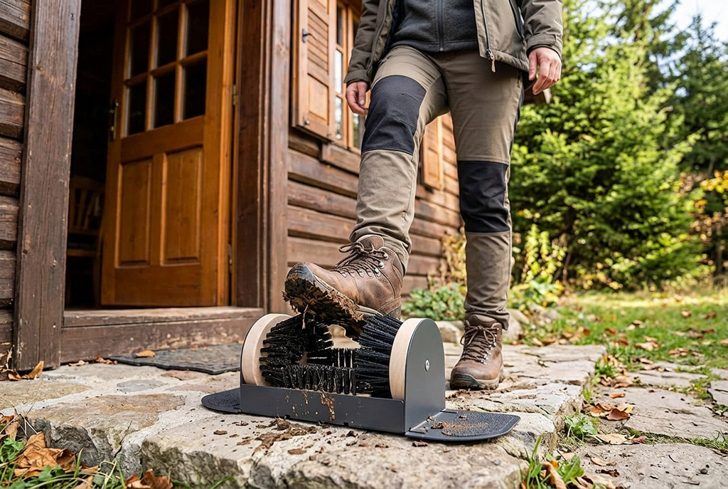 Heavy-Duty Boot Scraper Brush – Indoor Outdoor Shoe Cleaning Tool for Removing Mud and Snow from Footwear in Courtyards