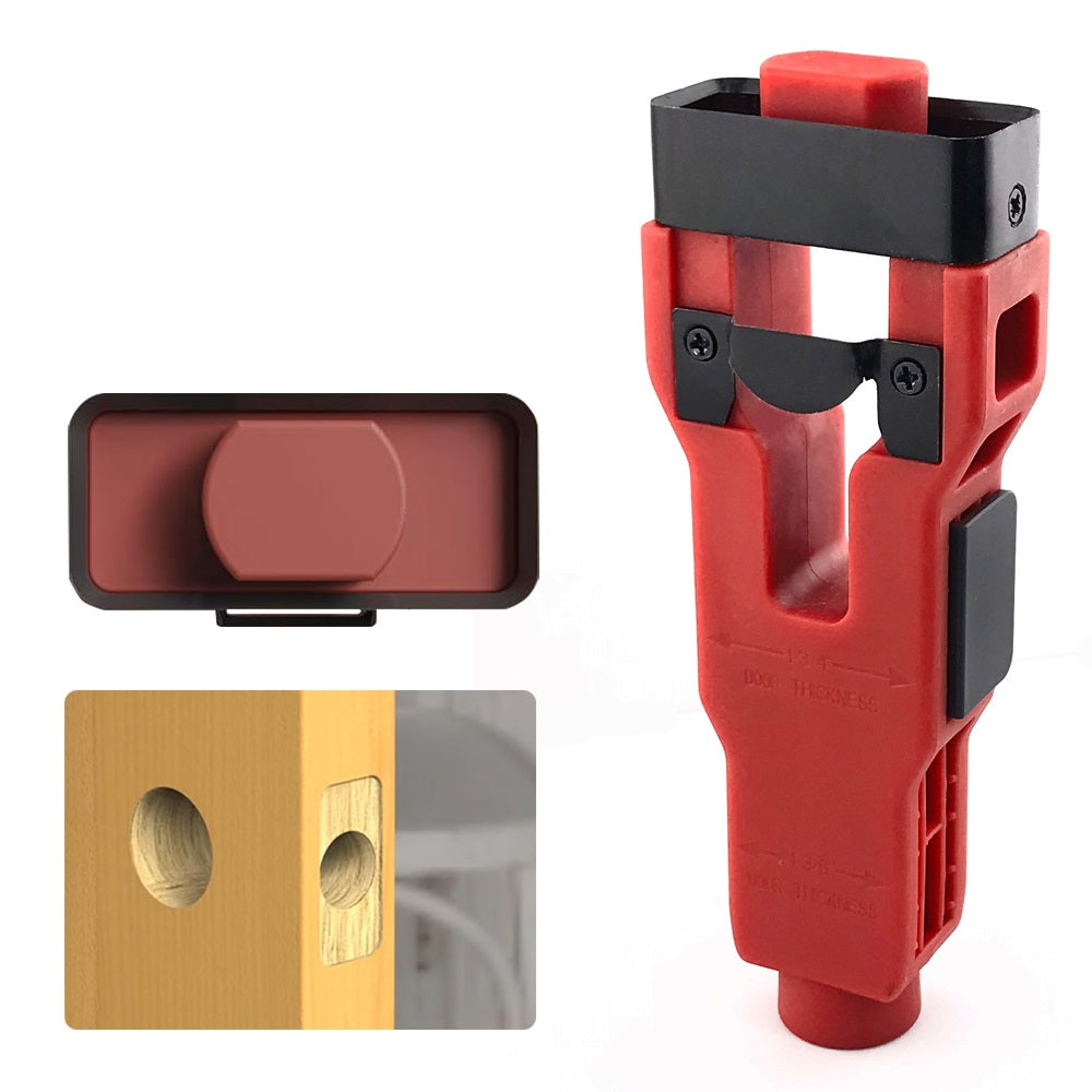 Door Latch Mortise Installation Tool Kit – Precision Wood Door Cutter for 1-3/8" and 1-3/4" Thick Doors