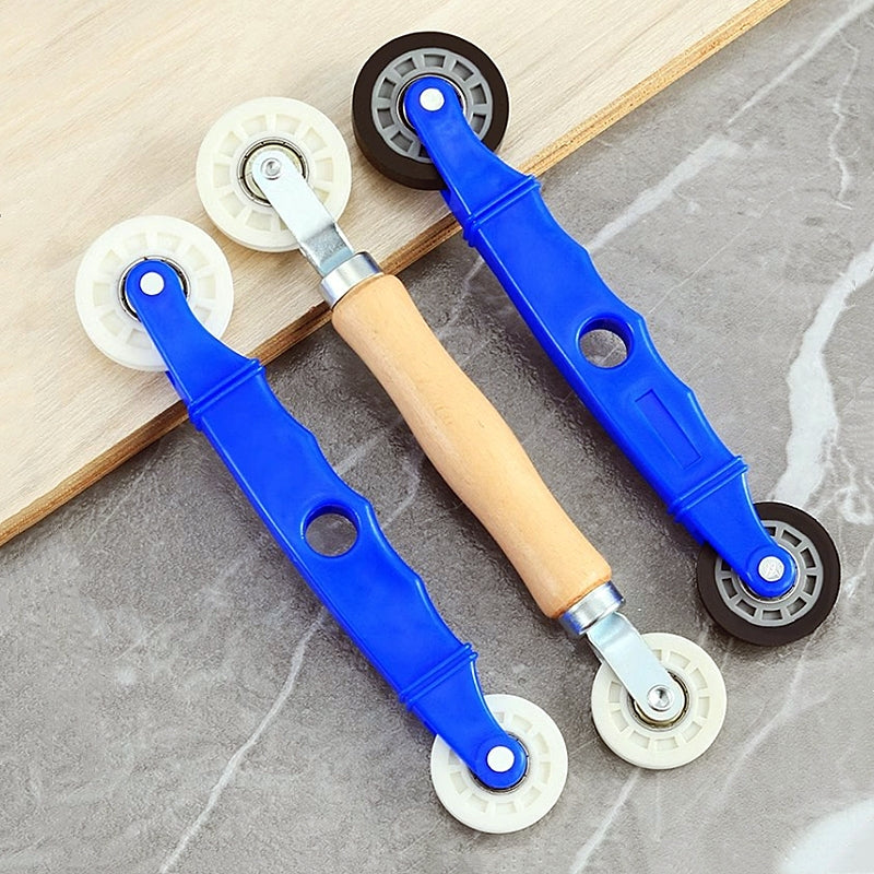 Rubber Wheel LED Strip Roller Tool- Silicone Tape and Aluminum Mount Fixer for Clean Hard Bar Light Installations