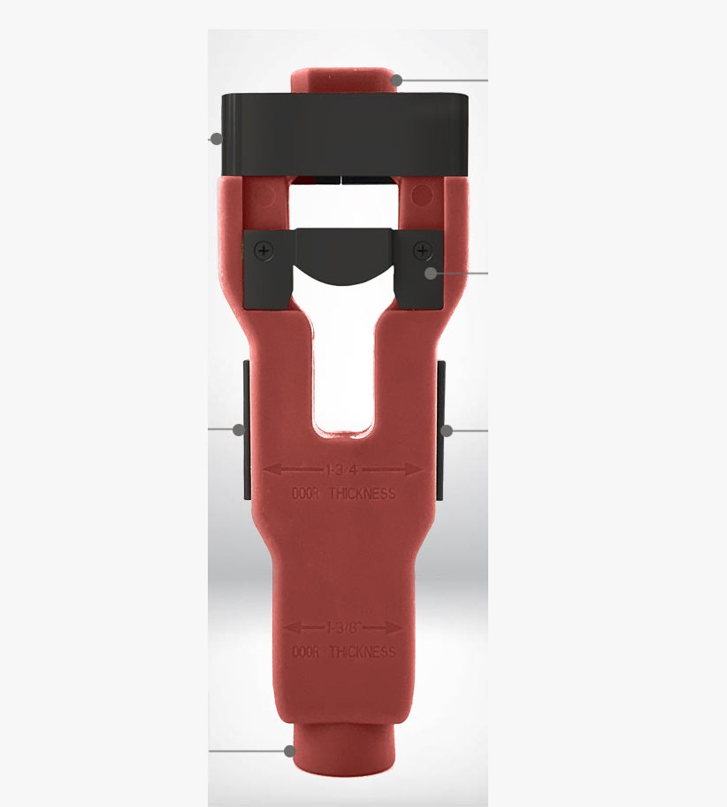 Door Latch Mortise Installation Tool Kit – Precision Wood Door Cutter for 1-3/8" and 1-3/4" Thick Doors