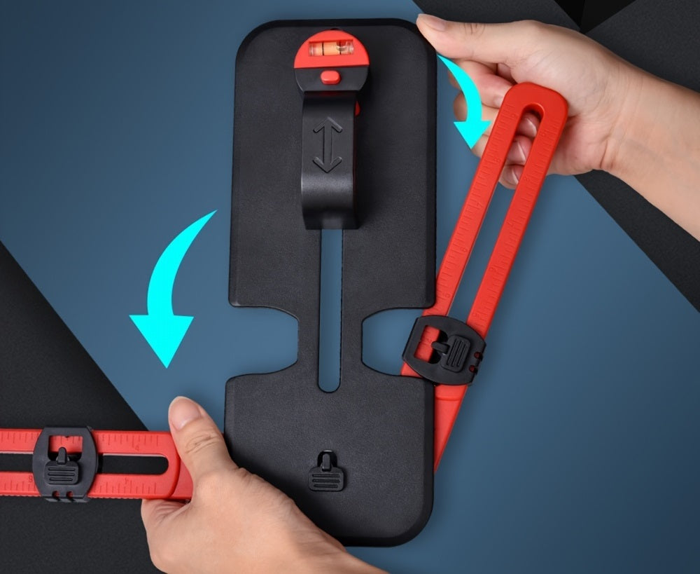 Picture Hanging Leveling Tool Kit – Frame Hardware Positioning Tool with Calibration for Precise Wall Mounting