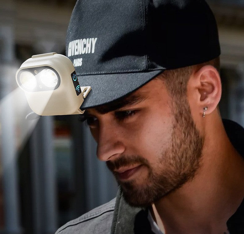 Rechargeable Sensor Headlamp – High-Brightness Waterproof Camera-Style Head Light with Long Battery Life for Fishing, Camping, Hiking and Outdoor Adventures