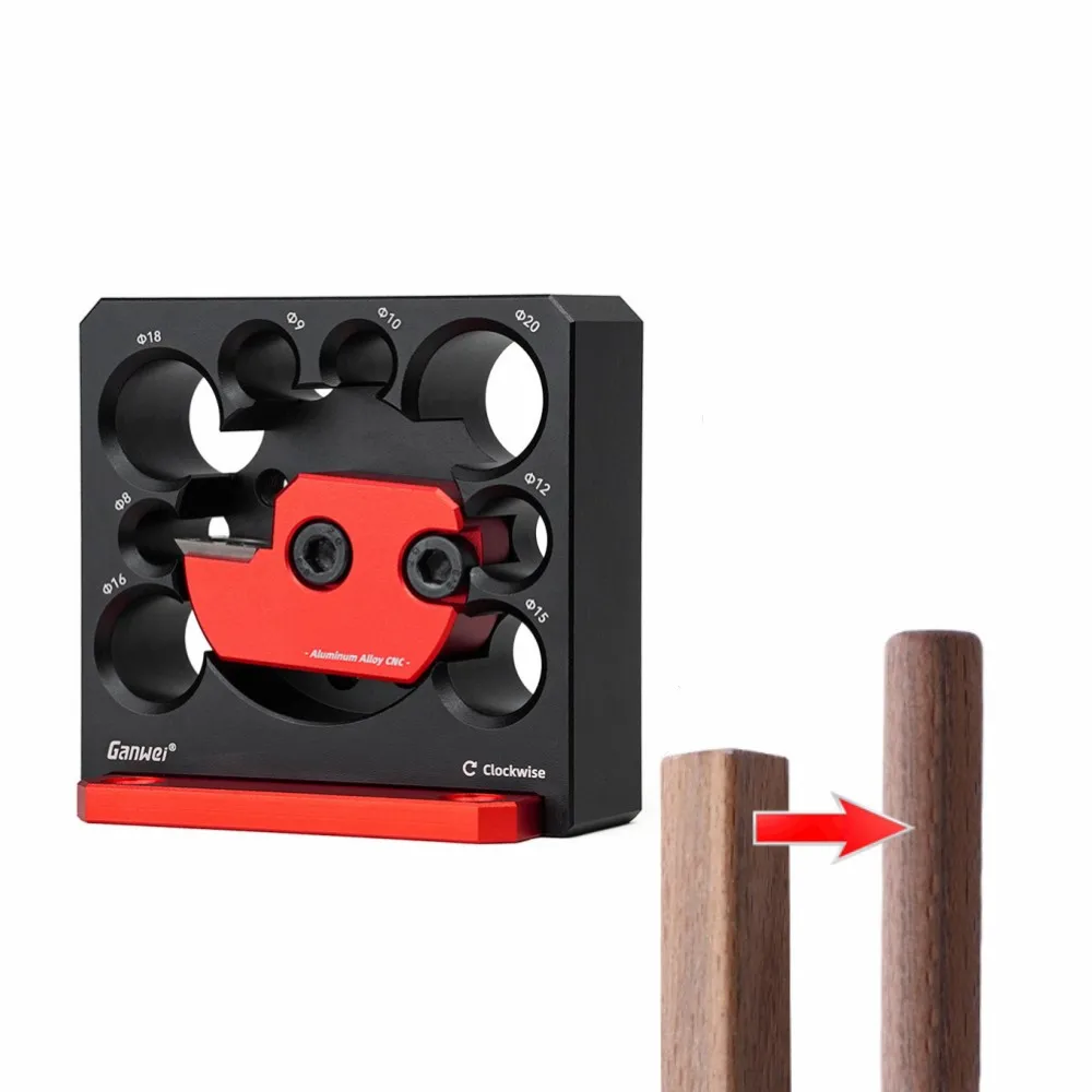 Adjustable Dowel Maker Jig – 8mm–20mm Woodworking Drill Milling Tool with Carbide Blades for Precision Round Rod Crafting