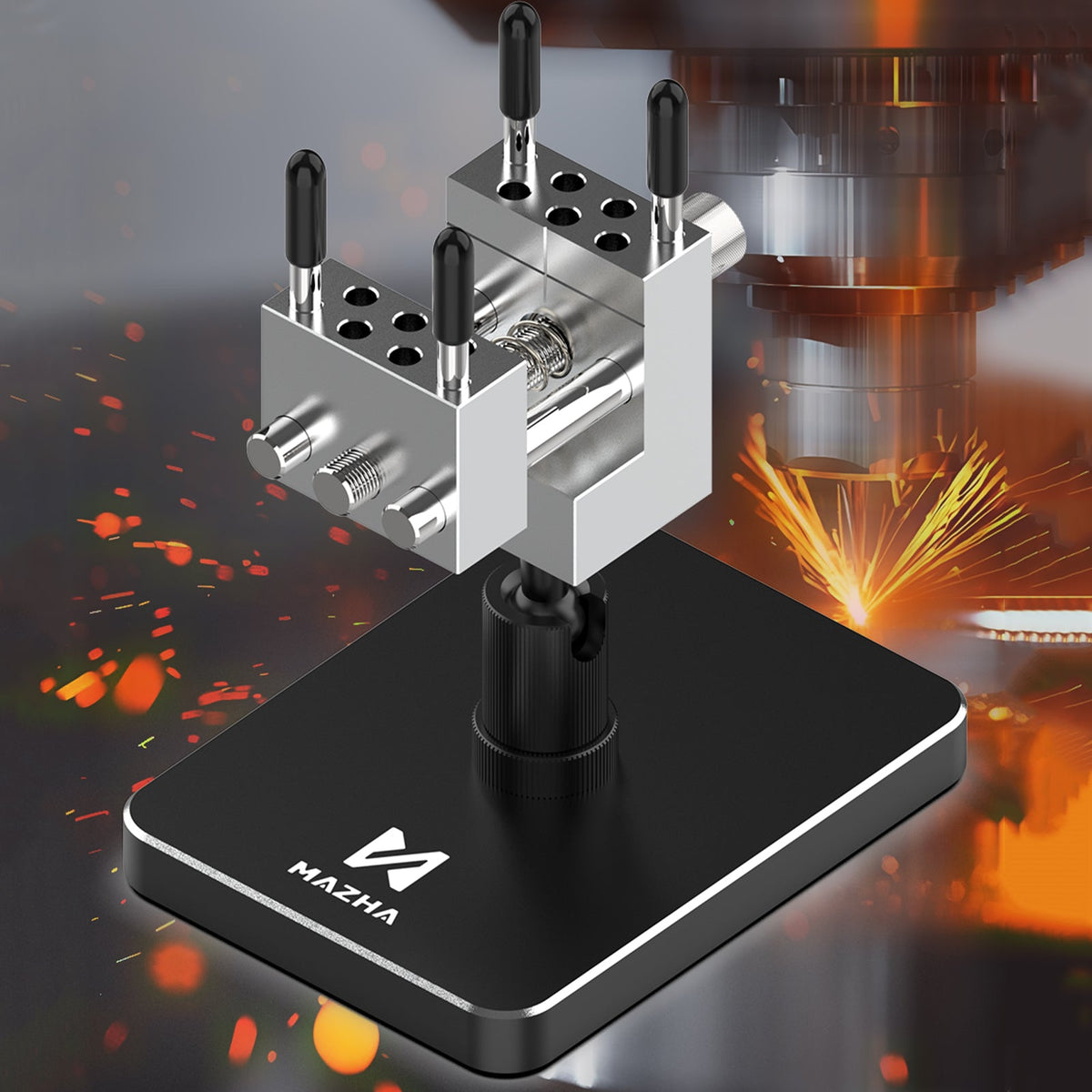 Adjustable Precision Mini Bench Vise Clamp – 2-in-1 Compact Tool for Model Assembly Hobby DIY Projects
