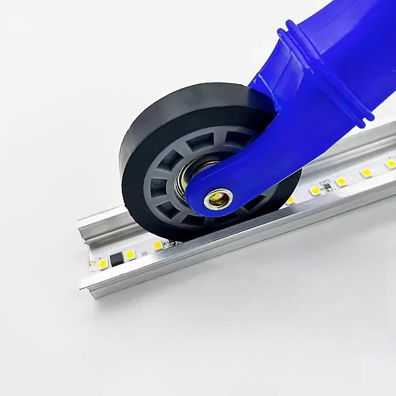 Rubber Wheel LED Strip Roller Tool- Silicone Tape and Aluminum Mount Fixer for Clean Hard Bar Light Installations