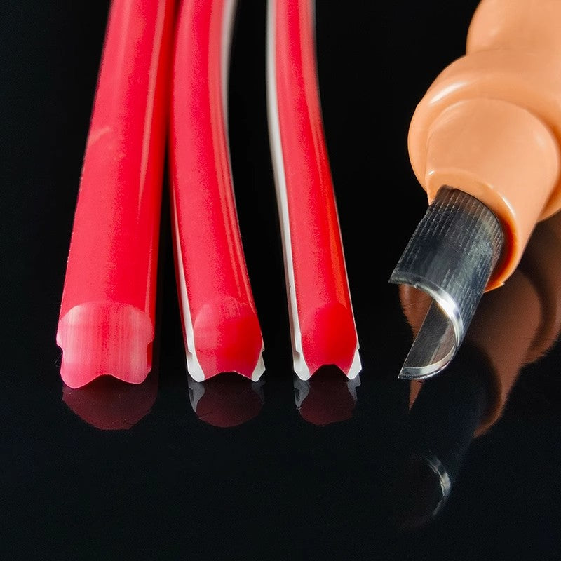 Rubber Wheel LED Strip Roller Tool- Silicone Tape and Aluminum Mount Fixer for Clean Hard Bar Light Installations