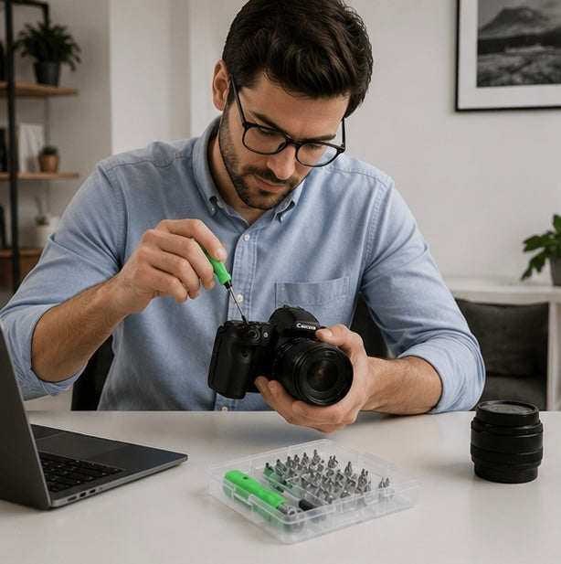 Precision Screwdriver Set - 32-in-1 Magnetic Repair Tool Kit with Torx Phillips Bits for Phone Watch Laptop and PC Maintenance