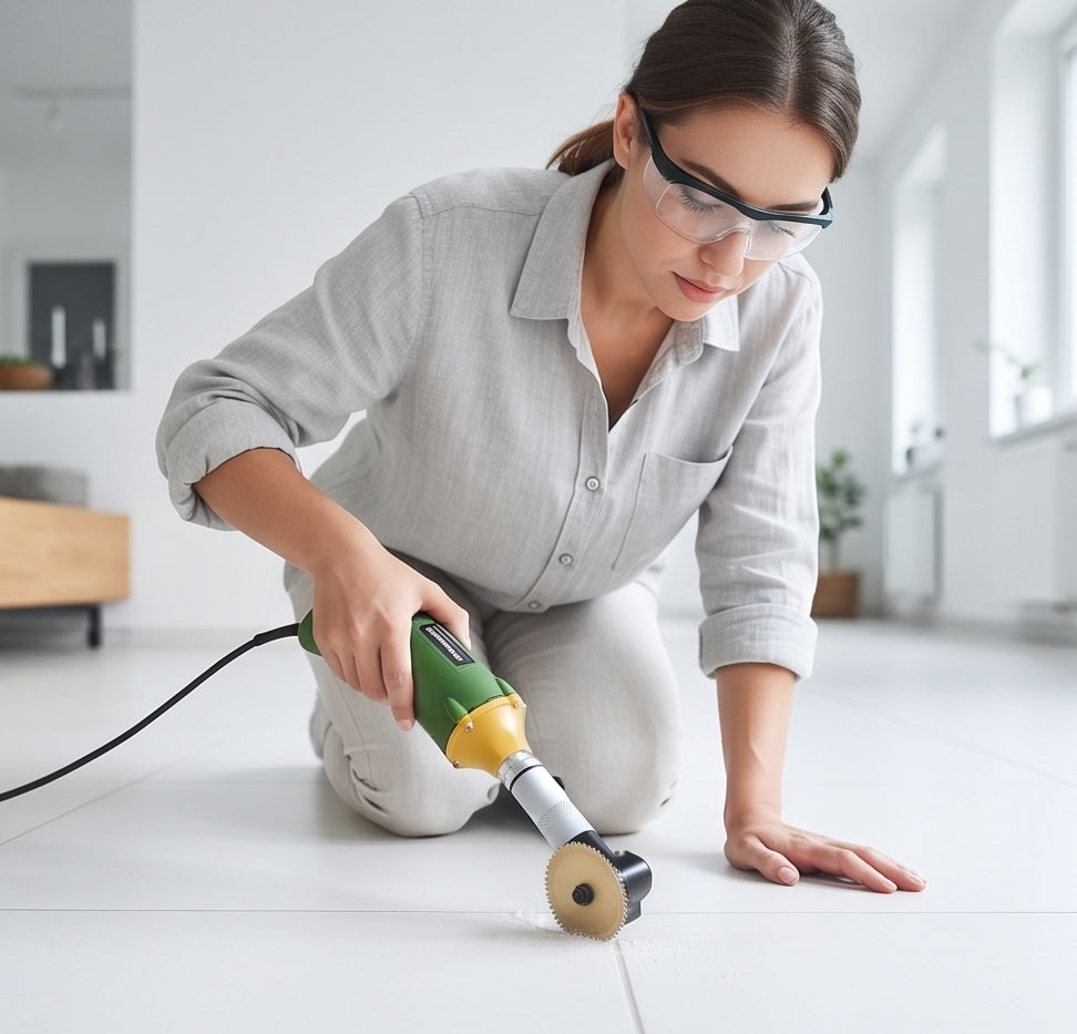 Electric Tile Seam Cleaner – 90° 165W Adjustable Grinder with 15000RPM Speed for Ceramic Joint Cleaning, Cutting and Precise Renovation Work