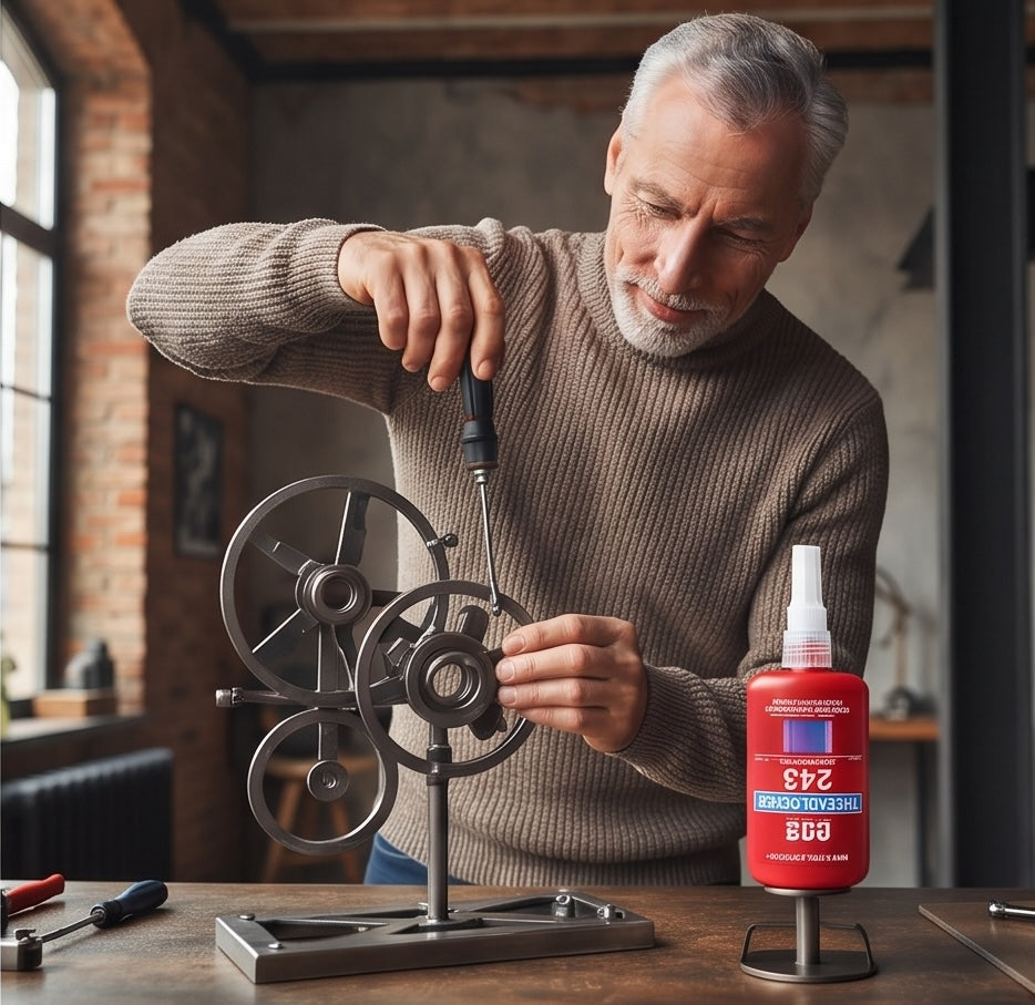 Thread Locking Adhesive – 50ml Quick-Cure Anaerobic Screw Glue with Corrosion-Resistant Anti-Loosening Formula for Nuts, Bolts and Fasteners