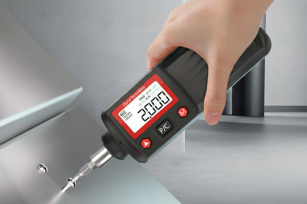 Digital Torque Screwdriver Set - Adjustable Preset Torque Driver with Magnetic Bits for Electronics Repair and Precision Maintenance Tasks