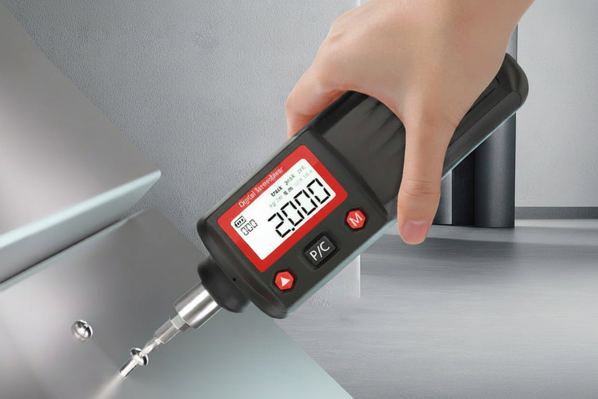 Digital Torque Screwdriver Set - Adjustable Preset Torque Driver with Magnetic Bits for Electronics Repair and Precision Maintenance Tasks