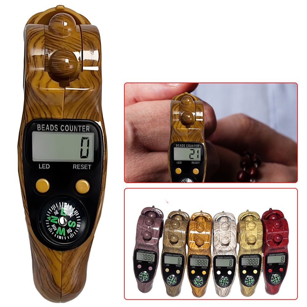 LCD Digital Tally Counter - Portable Finger Counting Device with Manual Reset, Stress Relief Clicker Tool for Sports Training and Inventory Counting