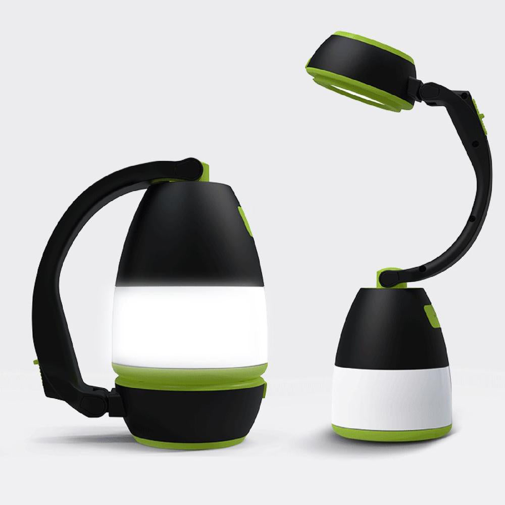 Rechargeable Camping Flashlight – 3-in-1 Multifunction LED Torch, Desk Light and Emergency Lamp with Built In Battery for Outdoor Survival