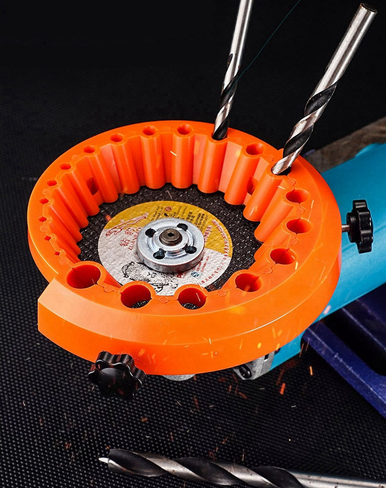 Portable Drill Bit Sharpener - Multi Size Grinder Tool for Power Drill Maintenance and Precision Abrasive Sharpening Tasks