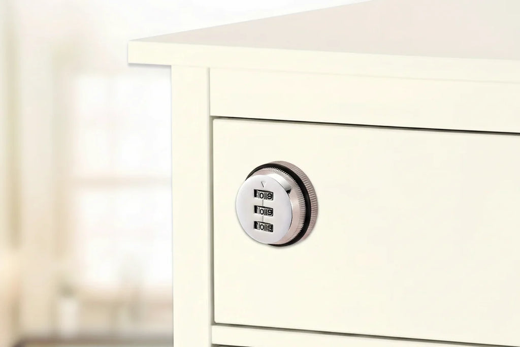 Combination Cam Lock – 3-Digit Keyless Zinc Alloy Cabinet and Drawer Security Lock for Mailboxes, Home Furniture and Storage Hardware