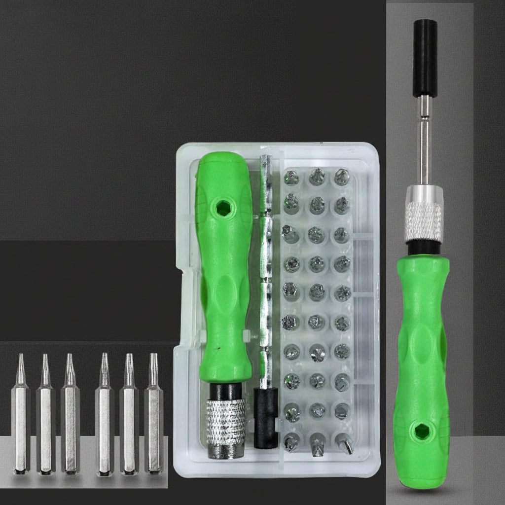 Precision Screwdriver Set - 32-in-1 Magnetic Repair Tool Kit with Torx Phillips Bits for Phone Watch Laptop and PC Maintenance