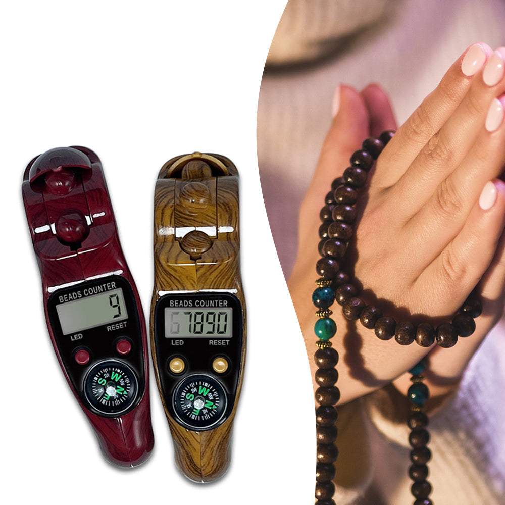 LCD Digital Tally Counter - Portable Finger Counting Device with Manual Reset, Stress Relief Clicker Tool for Sports Training and Inventory Counting