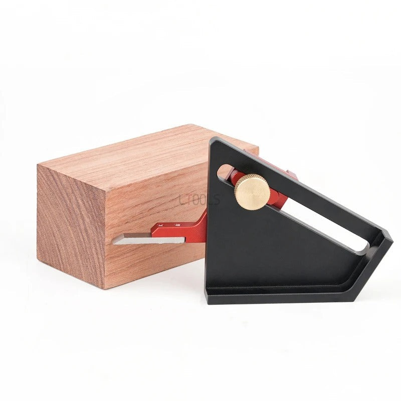 Portable Depth Measurement Tool – Aluminum Alloy Multifunction Height and Depth Gauge Compact Precision Ruler