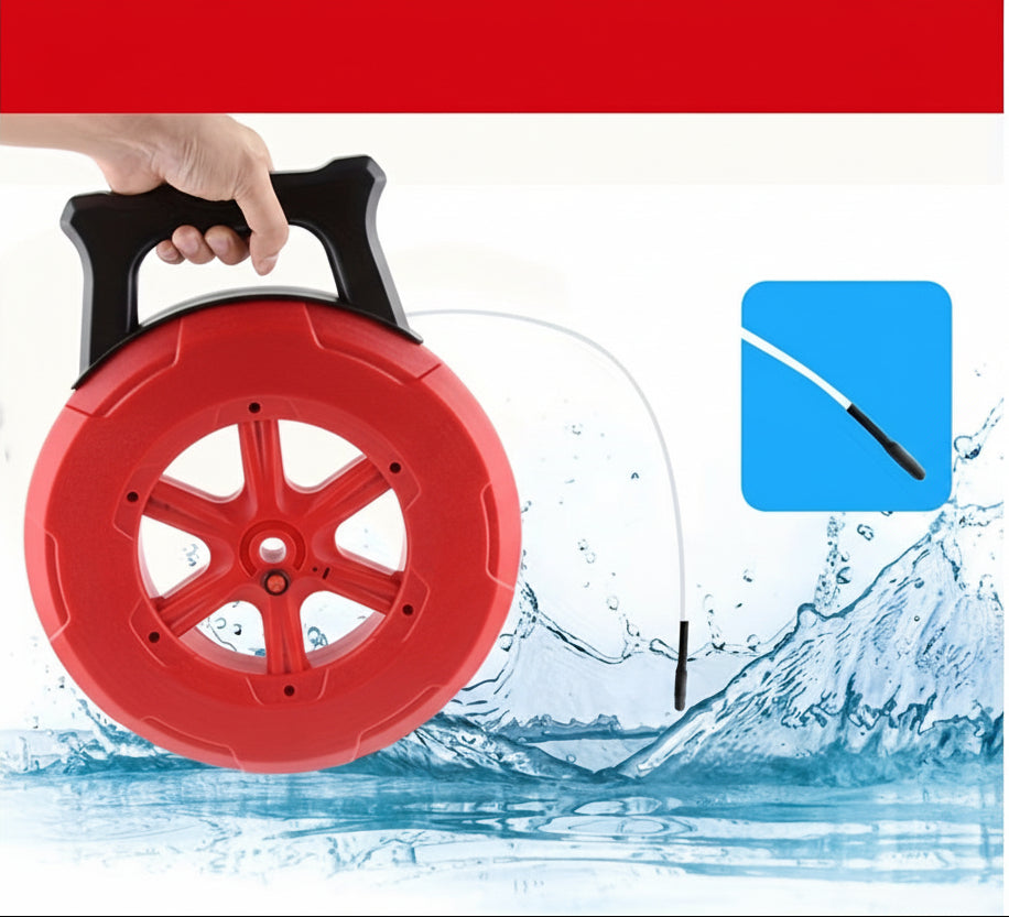 Pipeline Blockage Detector – 20M Pipe Scanner Tool for Plumbers, Iron Pipe Clogging Diagnostic Instrument for Drain Inspection and Maintenance