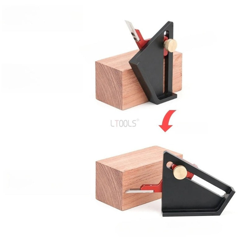 Portable Depth Measurement Tool – Aluminum Alloy Multifunction Height and Depth Gauge Compact Precision Ruler