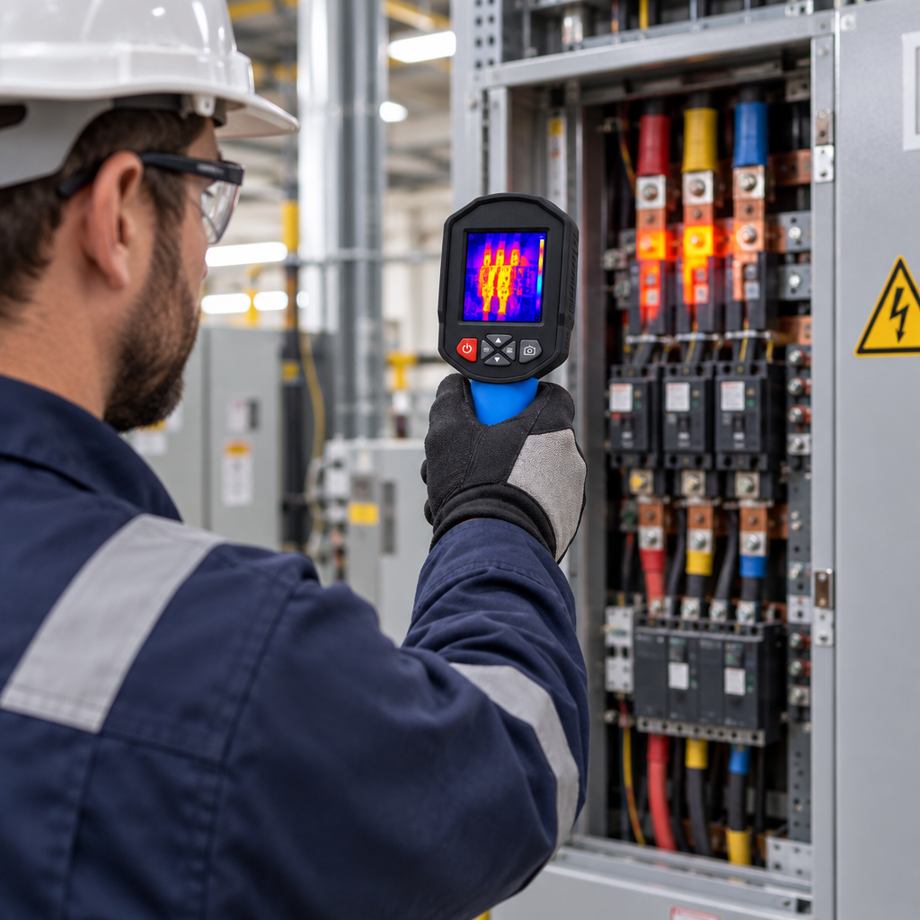 Infrared Thermal Imaging Camera – Temperature Scanner Tool with 0.3MP Visible Image Resolution for Inspection, Diagnostics and Heat Pattern Visualization