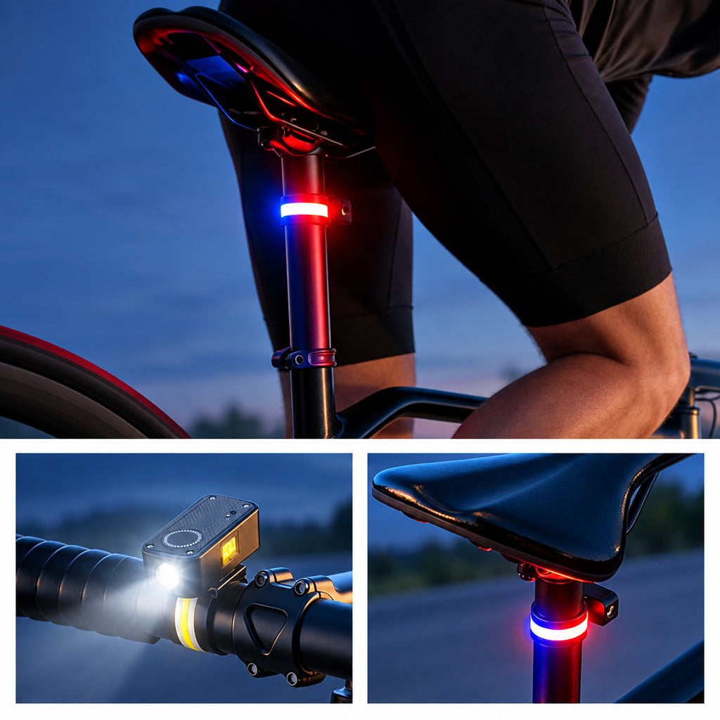 USB-C Rechargeable Running Wrist Light – Bright COB LED Motion-Sensor Wearable Lamp with Magnetic Design for Jogging and Outdoor Visibility
