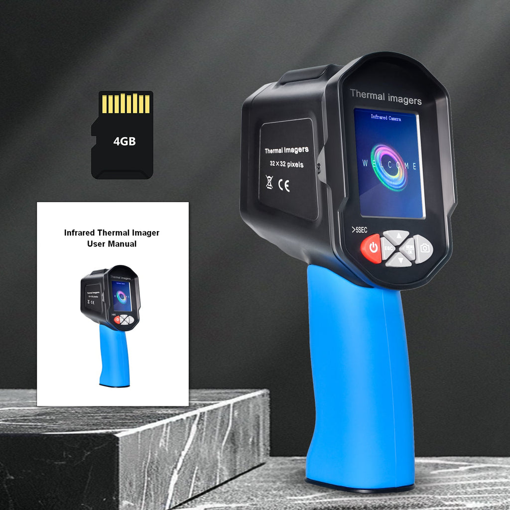 Infrared Thermal Imaging Camera – Temperature Scanner Tool with 0.3MP Visible Image Resolution for Inspection, Diagnostics and Heat Pattern Visualization