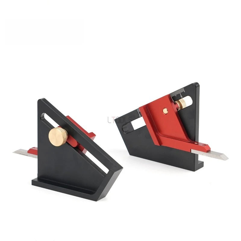 Portable Depth Measurement Tool – Aluminum Alloy Multifunction Height and Depth Gauge Compact Precision Ruler