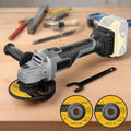 Compact Brushless Angle Grinder – 20V 4.5'' Power Tool, Soft Start, Dewalt Compatible, 9000RPM, Tool-Free Guard, Battery Operated