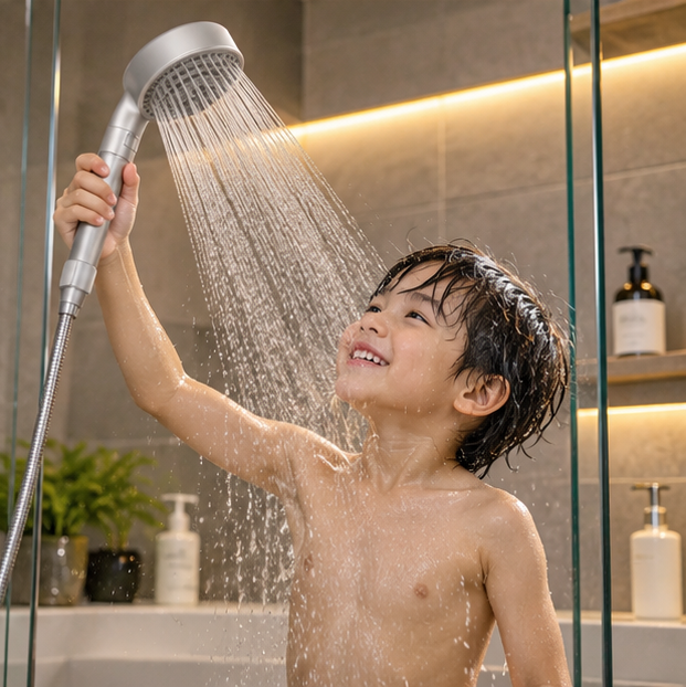Nanobubble Filter Shower Head – Handheld Water-Saving Shower with Carbon Filtration, Three Modes and Skin and Hair Care Features