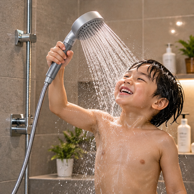 Nanobubble Filter Shower Head – Handheld Water-Saving Shower with Carbon Filtration, Three Modes and Skin and Hair Care Features